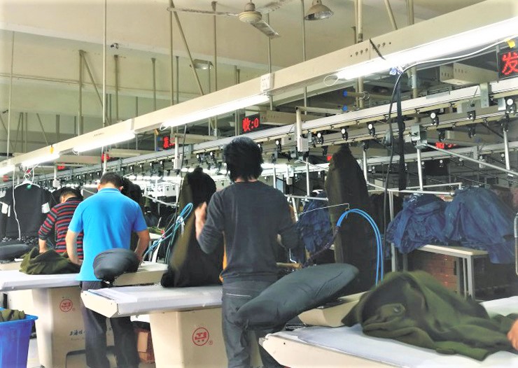 梭织服装生产工艺流程